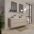 Ceramic floor and wall tile | 120x120 cm | Roca Serena Crosscut Bone