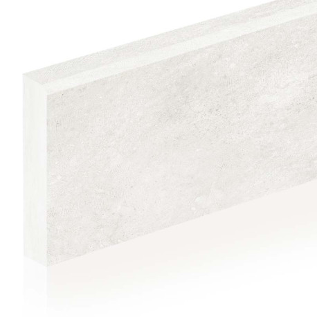 Keramische plint | 8x100 cm | Tilestone Beton Ciré Blanc