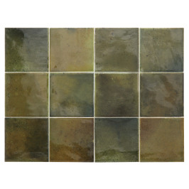 Keramische wandtegel | 10x10 cm | Hanoi Wild Olive
