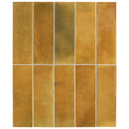Keramische wandtegel | 6.5x20 cm | Hanoi Caramel