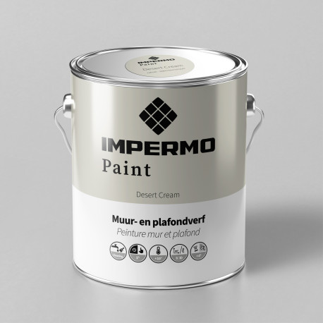Verf | 18x20 cm | Muur & Plafond - Impermo Paint - Desert Cream