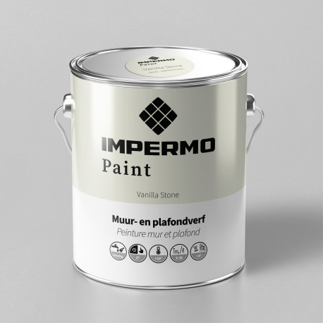 Verf | 18x20 cm | Muur & Plafond - Impermo Paint - Vanilla Stone