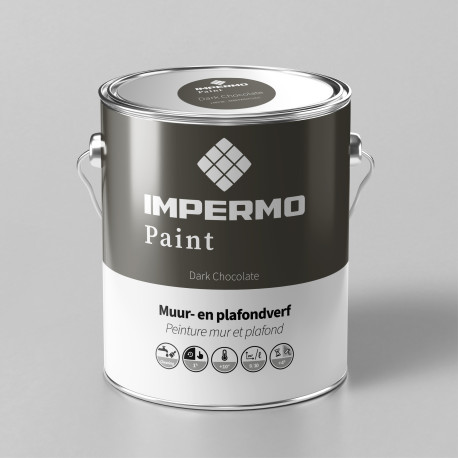 Paint | 18x20 cm | Wall & Ceiling - Impermo Paint - Dark Chocolate