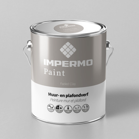 Verf | 18x20 cm | Muur & Plafond - Impermo Paint - Faded Clay