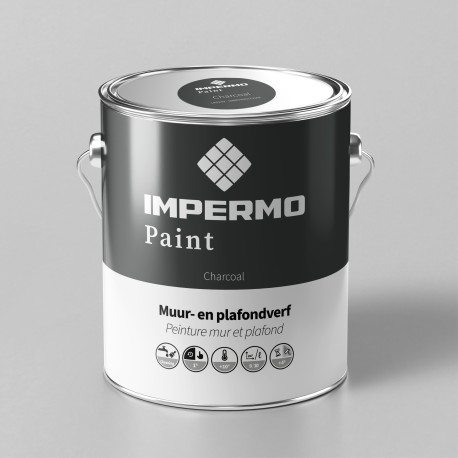 Paint | 18x20 cm | Wall & Ceiling - Impermo Paint - Charcoal