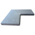 Natuursteen zwembadboord | 60x60 cm | Graniet Naturelle - Hoek