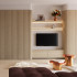 Decoratief wandpaneel | 60x240 cm | Paneel Halfronde Latjes - Natuur - Flex - onbehandeld