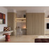 Decorative wall panel | 60x240 cm | Panel Round Wooden Slats - Natural - Flex - Untreated 