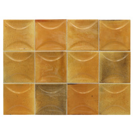Keramische wandtegel | 10x10 cm | Hanoi Caramel Arco