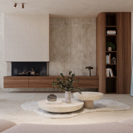 XXL keramische wandplaat | 120x260 cm | Miles Beige