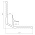 Profiel | 2.78x280 cm | Premium Binnenhoek profiel Zilver
