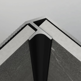 Profiel | 2.78x280 cm | Premium Binnenhoek profiel Mat Zwart
