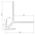 Profiel | 2.59x280 cm | Premium Buitenhoek profiel Mat Zwart