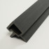 Profile | 4.95x290 cm | Outdoor Classic Wall Panel Black Corner Profile Left