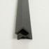 Profile | 4.95x290 cm | Outdoor Classic Wall Panel Black Corner Profile Left 