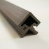 Profile | 4.95x290 cm | Outdoor Wall Panel Classic Choco Corner Profile Right