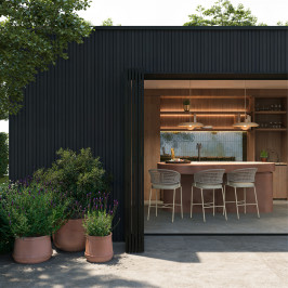 Gevelbekleding | 21.9x290 cm | Set voor 5,8m² - Wandpaneel Outdoor Classic Black