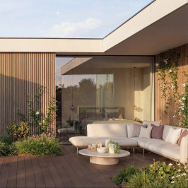 Vlonderplank | 240x220 cm | Set voor 5m² - Terras Composiet Dubbelzijdig Dark Brown/Antracite