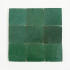 Handgemaakte Marrokaanse Zellige | 10x10 cm | Zellige Bottle Green