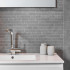 Mozaïek op net | 30x48.6 cm | Tilestone Arc Grey Mozaïek