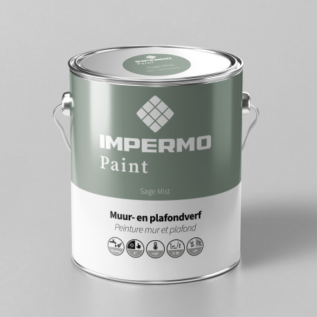 Verf | 18x20 cm | Muur & Plafond - Impermo Paint - Sage Mist