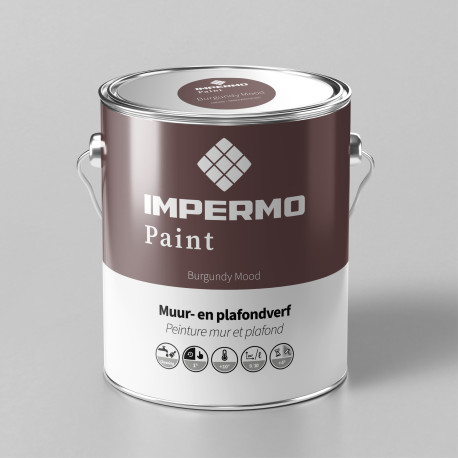 Paint | 18x20 cm | Wall & Ceiling - Impermo Paint - Burgundy Mood