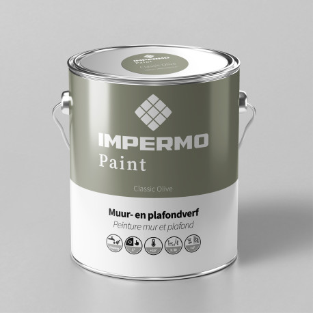 Paint | 18x20 cm | Wall & Ceiling - Impermo Paint - Classic Olive