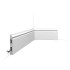 Kunststof plint | 13.8x200 cm | Orac Decor Contour RAL9003