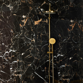 Kunststof Wandpaneel | 90x260 cm | Dumawall Portoro Gold Glossy XL
