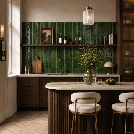 Ceramic wall tile | 6.5x32.8 cm | Menorca Tourmaline