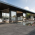 Ceramic terrace Tile | 61x61 cm | Tilestone Calvell Graphite