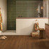 Keramische wandtegel | 5x25 cm | Materia Curve Green