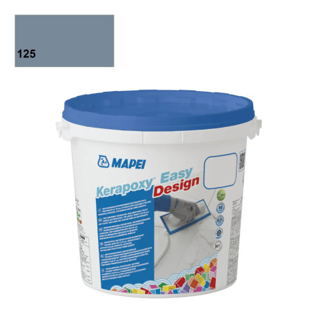 Epoxy grout | 20x20 cm | Mapei Kerapoxy Easy Design 125 Castle Grey
