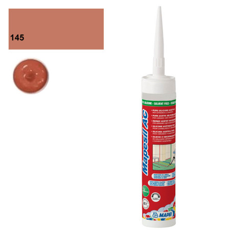 Siliconen | 5x5 cm | Mapei Mapesil AC 145 Terra di Siena