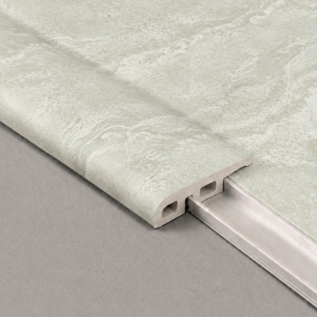 Profile | 3.5x240 cm | End profile VYGO Tiles Travertin Cross Cut Greige