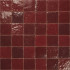 Handgemaakte Marrokaanse Zellige | 10x10 cm | Zellige Burgundy Red