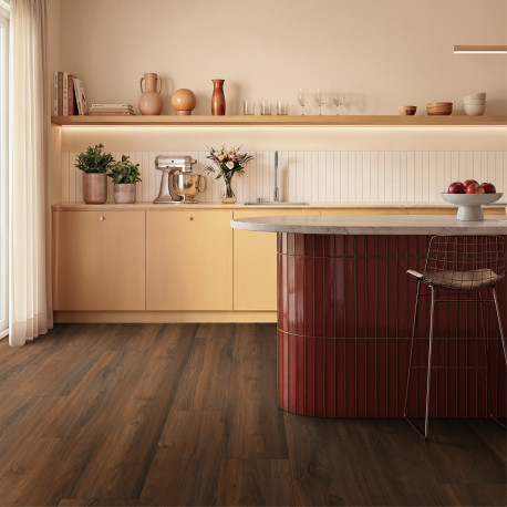 Click vinyl/PVC | 22.8x121.2 cm | VYGO Walnut Element