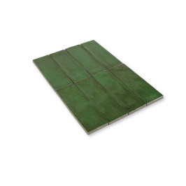 Keramische wandtegel | 5x15 cm | Fango Green Gloss