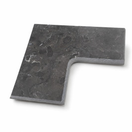Natuursteen zwembadboord | 60x60 cm | Beijing Bluestone - Hoek