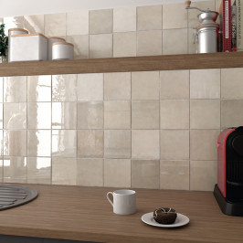 Keramische wandtegel | 13.2x13.2 cm | Artisan Ochre Glossy