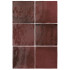 Keramische wandtegel | 13.2x13.2 cm | Artisan Burgundy Glossy