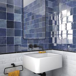 Keramische wandtegel | 13.2x13.2 cm | Artisan Colonial Blue Glossy