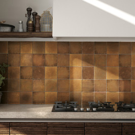 Keramische wandtegel | 13.2x13.2 cm | Artisan Gold