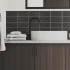 Keramische wandtegel | 10x20 cm | Biseauté Black Mat