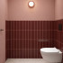 Keramische wandtegel | 7.8x29.8 cm | Tones Burgundy