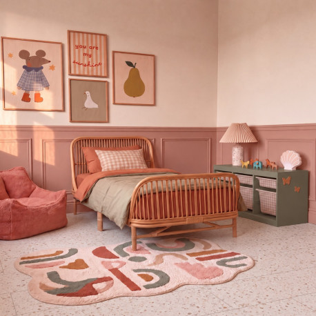 Click vinyl/PVC | 45.7x91.4 cm | VYGO Tiles Terrazzo Blush