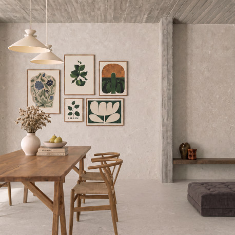 Click vinyl/PVC | 61x122 cm | VYGO Tiles Limestone Beige