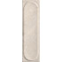 Ceramic wall tile | 7x24.4 cm | Nomad Off White Oval