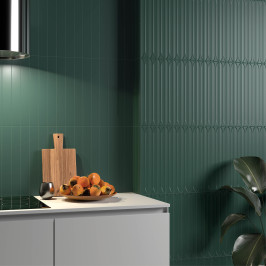 Keramische wandtegel | 5x40 cm | Hopp Bro Laurel Green