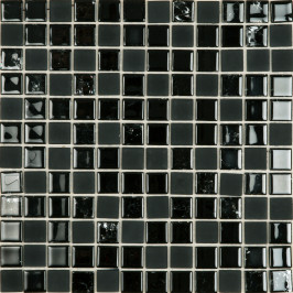 glasmozaïek, mozaïek, zwart, tegels op net, op vlies, badkamertegel, douche, Tilestone mozaïek